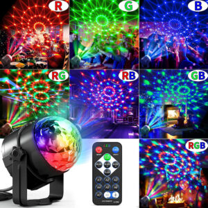 Bola de discoteca iluminada